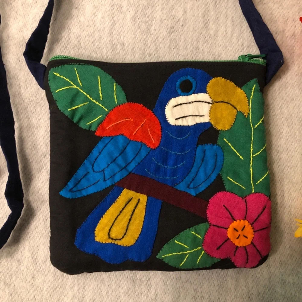 NWOT - Parrot Appliquéd Mini Bag_3